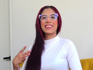 Innocent Latina teen tries to skip queue