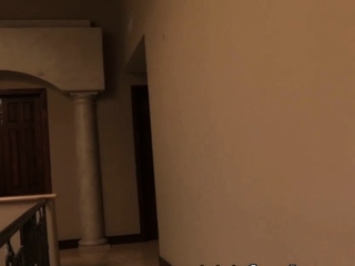 Brunette Teen Takes Hairy Cum in Mouth from Big Cock, Slut