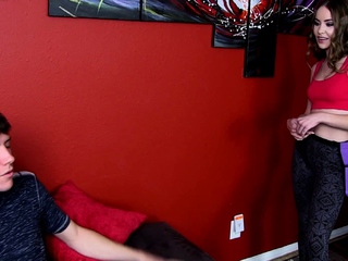 Hot massage sex with stepsister Naomi Blue