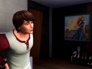 Hot 3D redhead licking a pussy while getting fucked