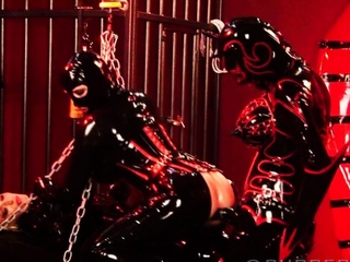 Amateur fetish BDSM action with redhead