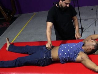 Submissive BBC Gay RT Tormented By Dominant Kaden Roads