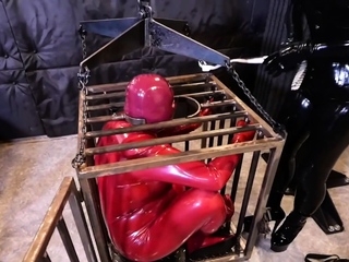 Amateur fetish BDSM action with redhead