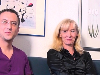 German wife at the casting for cheating