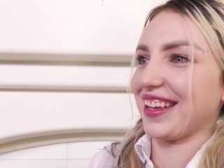 Upskirt college beauty spoiling tutor