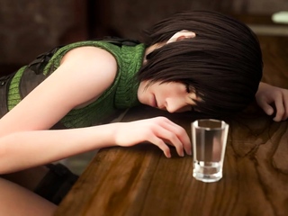 Brunette is shafted in a 3D fucking