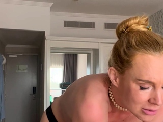 Amateur webcam slut shows tit on cam