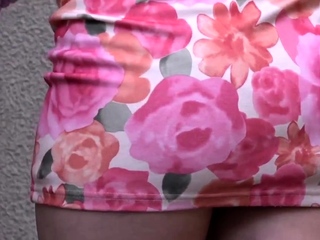 Asian upskirt voyeur action