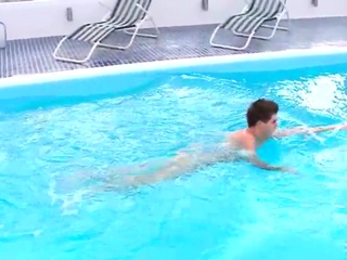 Femdom disciplining nasty pool guy