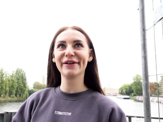 GERMAN SCOUT – Long labia Teen Pickup and talk to Hard Fuck
