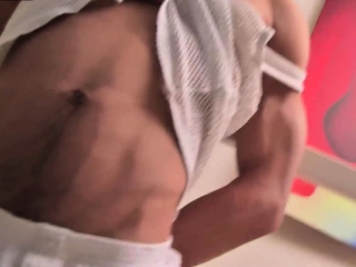 Nipple teasing and handjob hot twink boy Buck