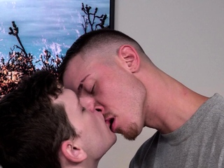 FTM hottie gets wet swollen Tdick licked