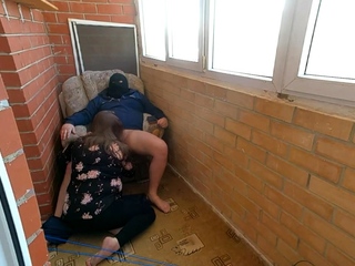 Sex on the Balcony with a Smoking-Hot MILF