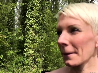 MILF picked up in woods and fucked