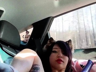 Girls Out West Amateur double toy masturbation