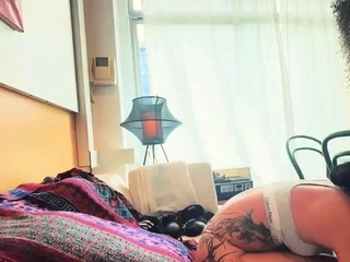 Hot amateur Asian GF toys sucks and fucks