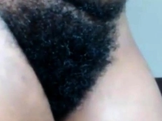 African Amateur’s Hairy Webcam Show
