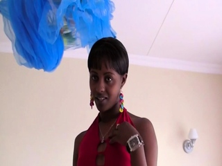 Tiny African ebony amateur anal fucked