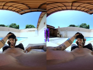 PURITYVR Shy Brazilian Kayla Castro fucked poolside