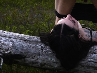 Face sitting and ass eating in the forest