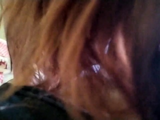 Wet Redhead Czech Gives POV Blowjob