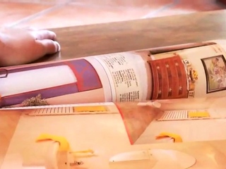 Loser twink get strapon fuck by 2 femme