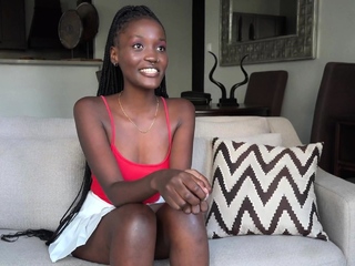 Hot Ebony Teen Model Tight Pussy Pounded