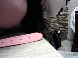 Bound and gagged MILF in pantyhose gets a rough mouth fuck