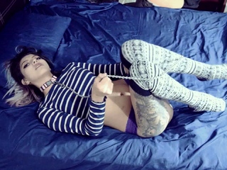 Curly Blonde Teen Records Solo Dildo Masturbation More at