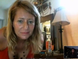 Angel or Demon Busty Blonde Mom on Webcam