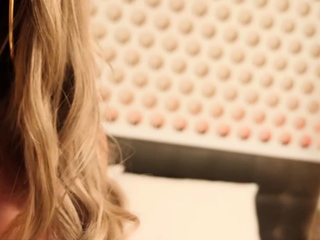 Busty blonde Brazilian shemale fucks BF