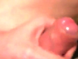 Uncut Foreskin Fun with Cum Close Up