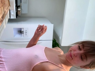 Curly Blonde Teen Records Solo Dildo Masturbation More at