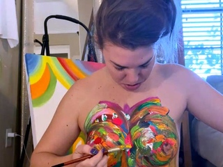 Hot brunette from squirt masturbating on webcam