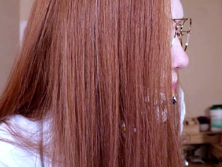 Pretty redhead webcam masturbation show