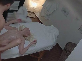 MILF fucks on the massage