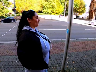 Hot brunette amateur MILF rides hubbys cock