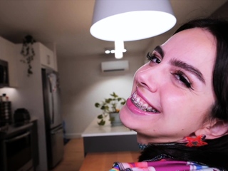 Jessy funny amateur teen brunette toying