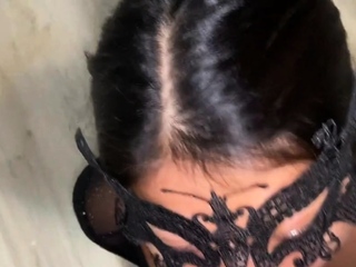 Big-Titted Latina Teen Gives Her Boss a Blowjob for Cash