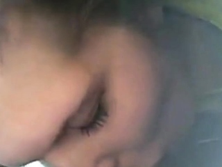 Interracial Car BJ with a Mouthful Ending