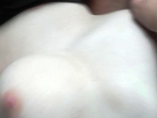 Lovely Amateur teen brunette masturbating outdoor