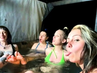 Small tit slender teen babes enjoying lesbian pussy licking