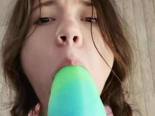 Amateur asian toyer toying at home