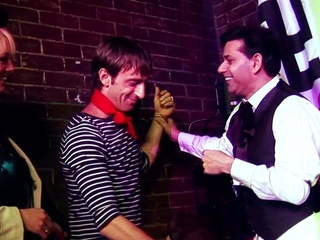 Sexy Blonde Double Boned by two Insatiable Men with Massive