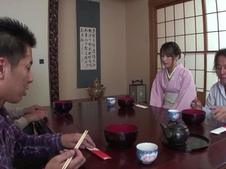 Asian Girl Rides A Dildo