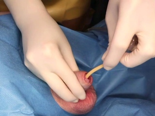 Latex Nurse Gives Sounding Catheterisation And Anal