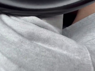 Handjob on a Busy UK Motorway by a Sexy Milf with a Big Cock