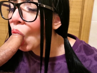 Warning Fantastic blonde big cock blowjob and cumshot