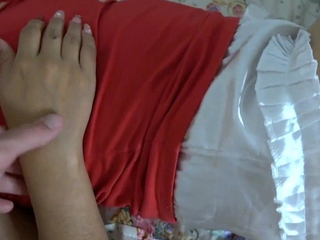 Bald Stepdad and I Cum Simultaneously with Anal Creampie