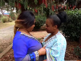 Huge Boobs BBW Black Lesbians Fuck Dildo